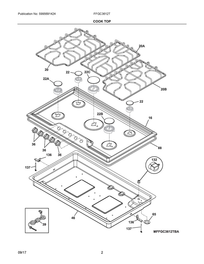 Diagram for FFGC3612TBA