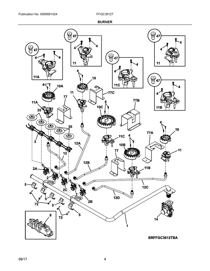 Diagram for FFGC3612TWA