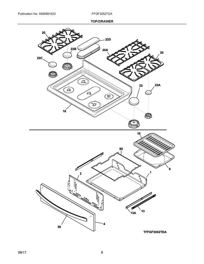 Diagram for FFGF3052TDA