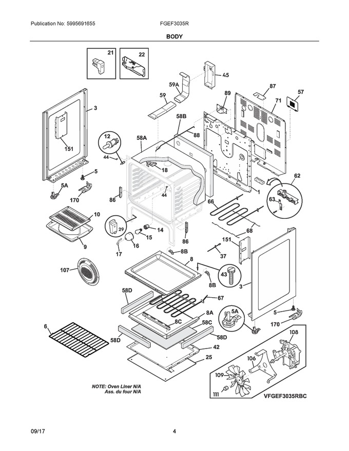Diagram for FGEF3035RBC