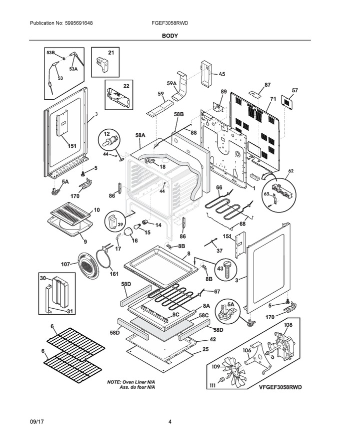 Diagram for FGEF3058RWD