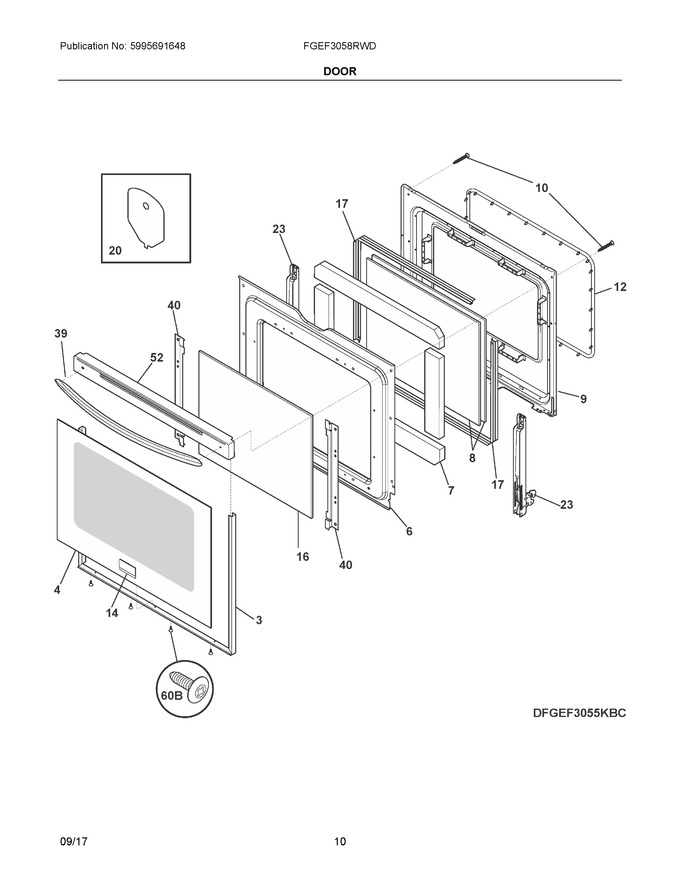 Diagram for FGEF3058RWD
