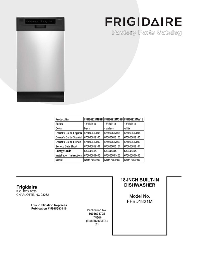 Diagram for FFBD1821MW1B