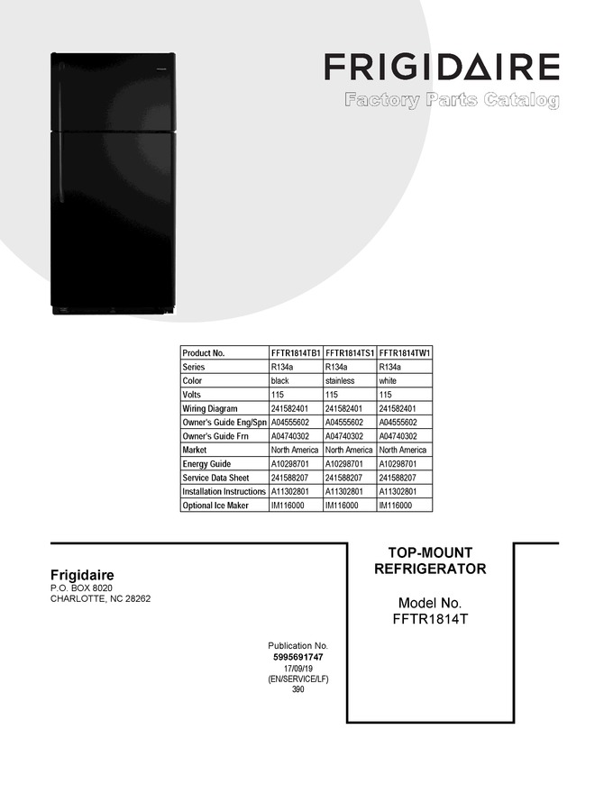 Diagram for FFTR1814TS1