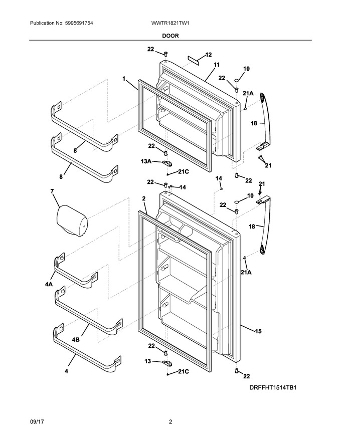 Diagram for WWTR1821TW1