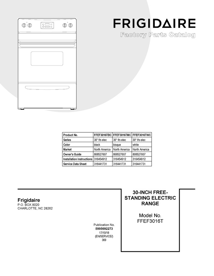 Diagram for FFEF3016TWC