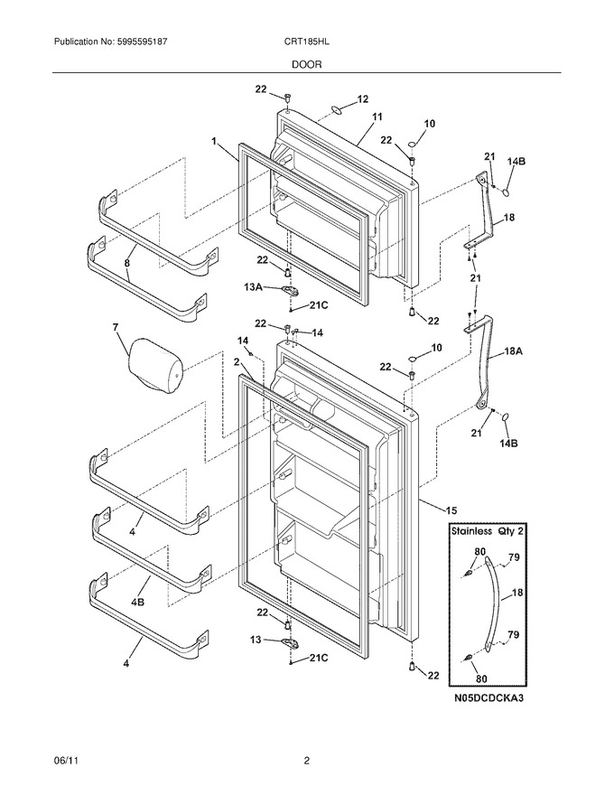 Diagram for CRT185HLS4