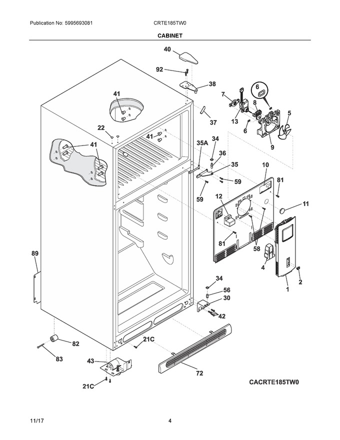 Diagram for CRTE185TW0