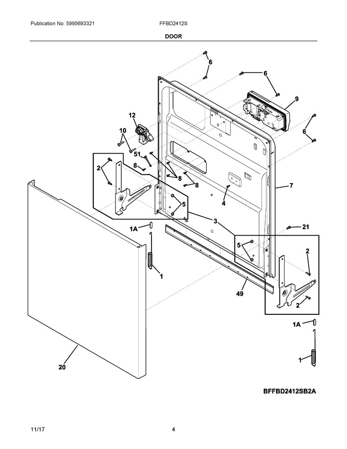 Diagram for FFBD2412SM2A