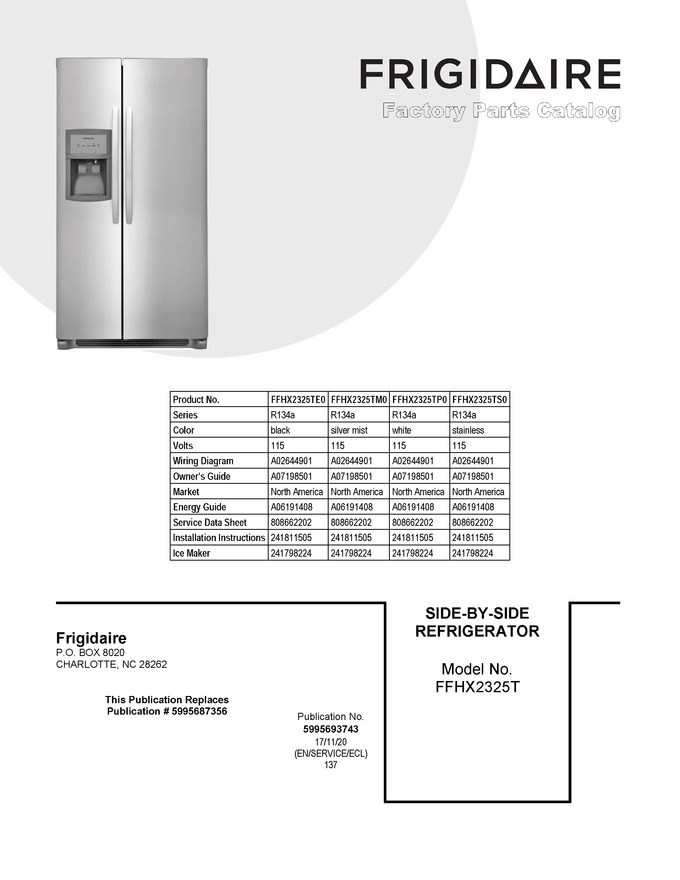 Diagram for FFHX2325TP0