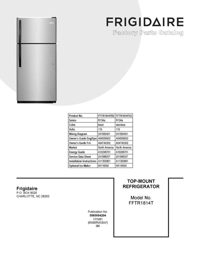 Diagram for FFTR1814TS2
