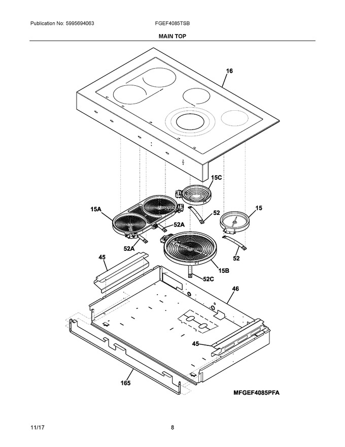 Diagram for FGEF4085TSB