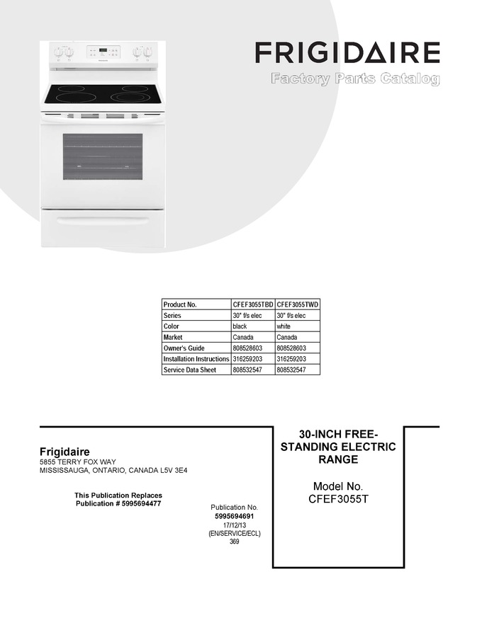 Diagram for CFEF3055TWD