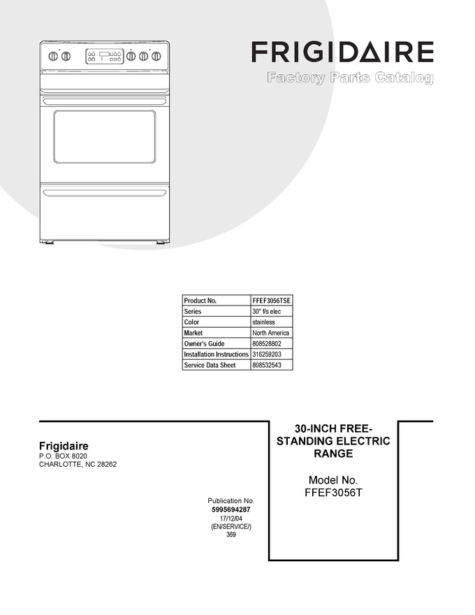 Diagram for FFEF3056TSE