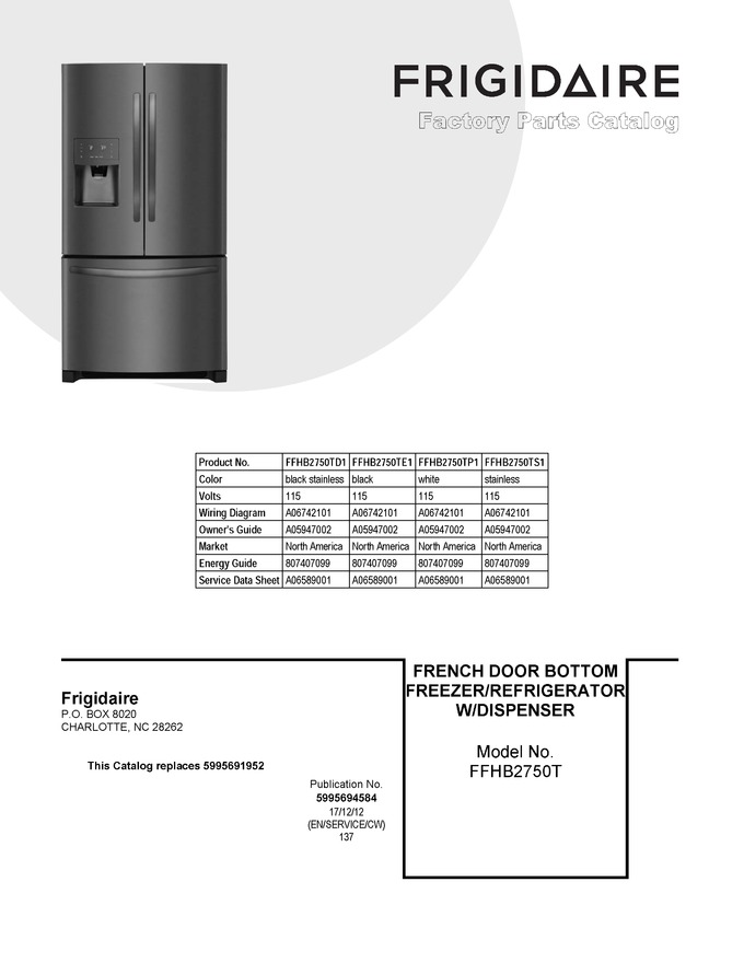 Diagram for FFHB2750TS1