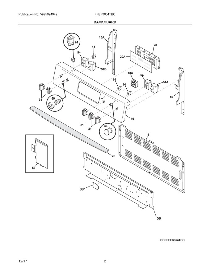 Diagram for FFEF3054TBC