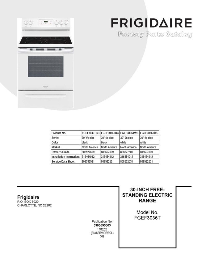 Diagram for FGEF3036TWB