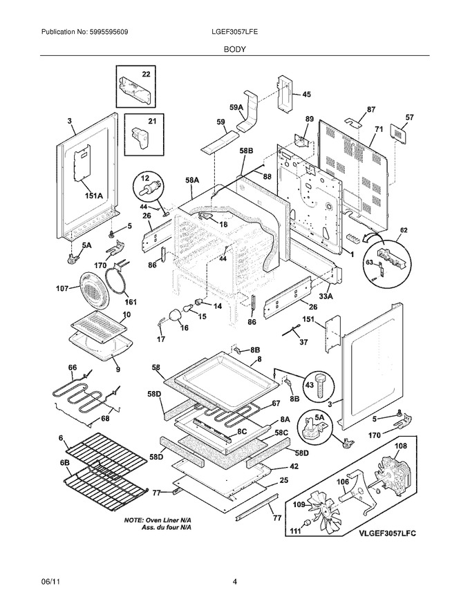 Diagram for LGEF3057LFE