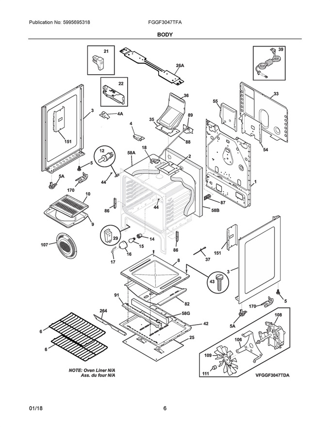 Diagram for FGGF3047TFA