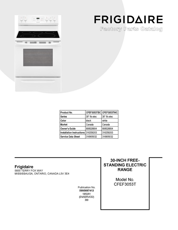Diagram for CFEF3053TWC