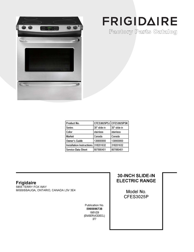 Diagram for CFES3025PSK