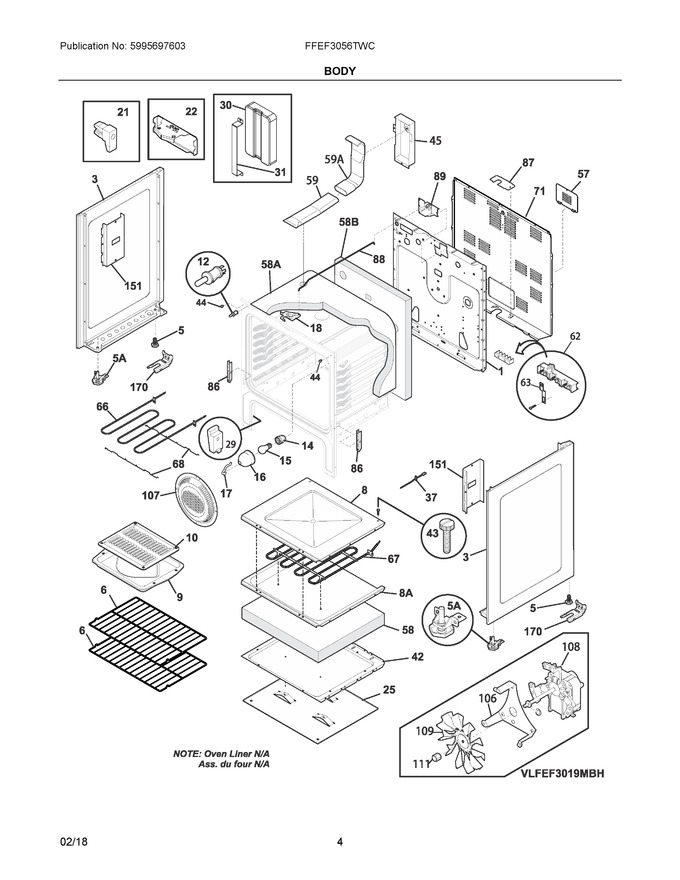 Diagram for FFEF3056TWC