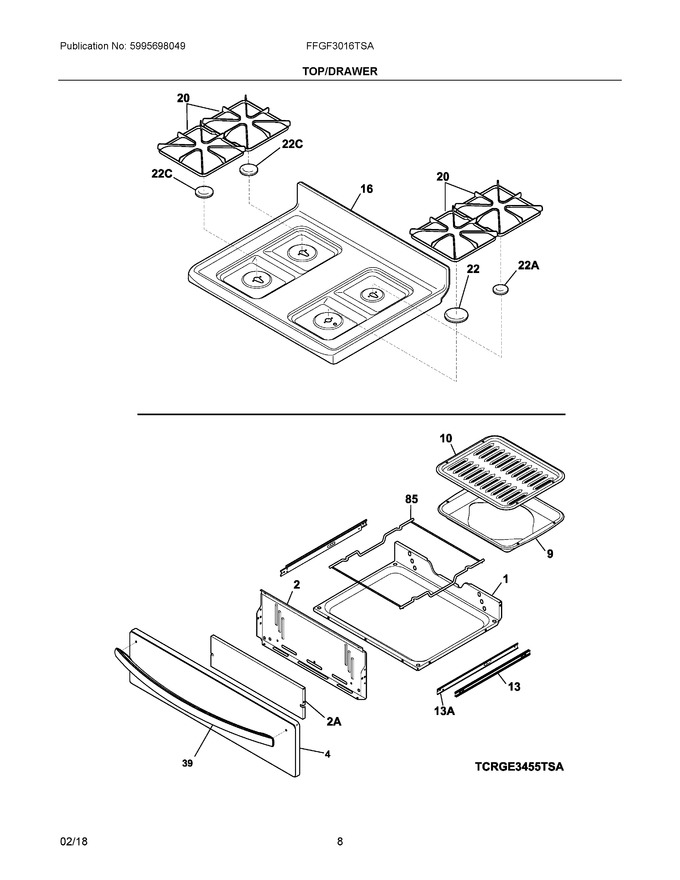 Diagram for FFGF3016TSA