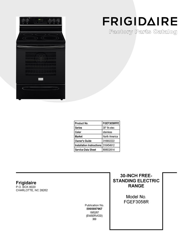 Diagram for FGEF3058RFE