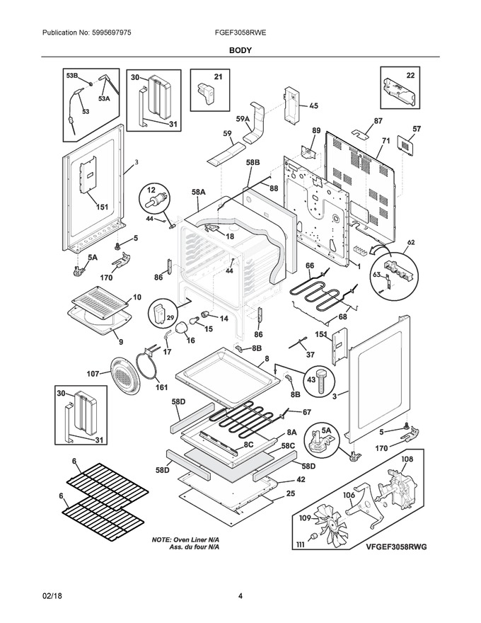 Diagram for FGEF3058RWE