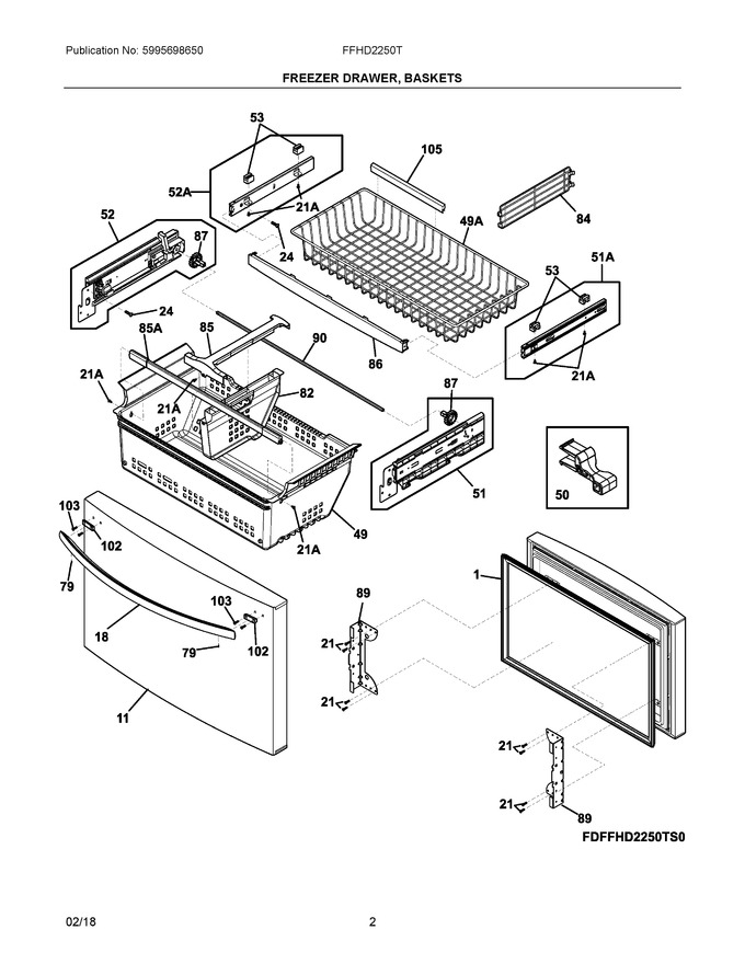Diagram for FFHD2250TS1