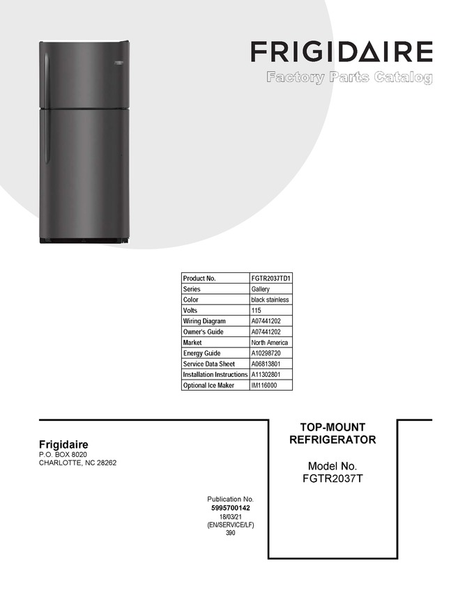 Diagram for FGTR2037TD1