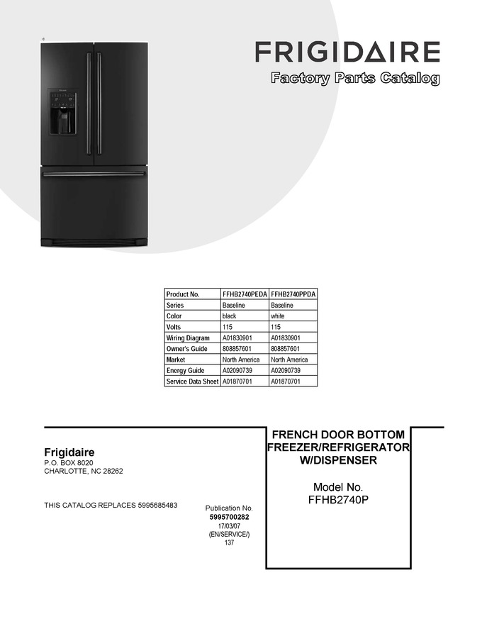 Diagram for FFHB2740PEDA