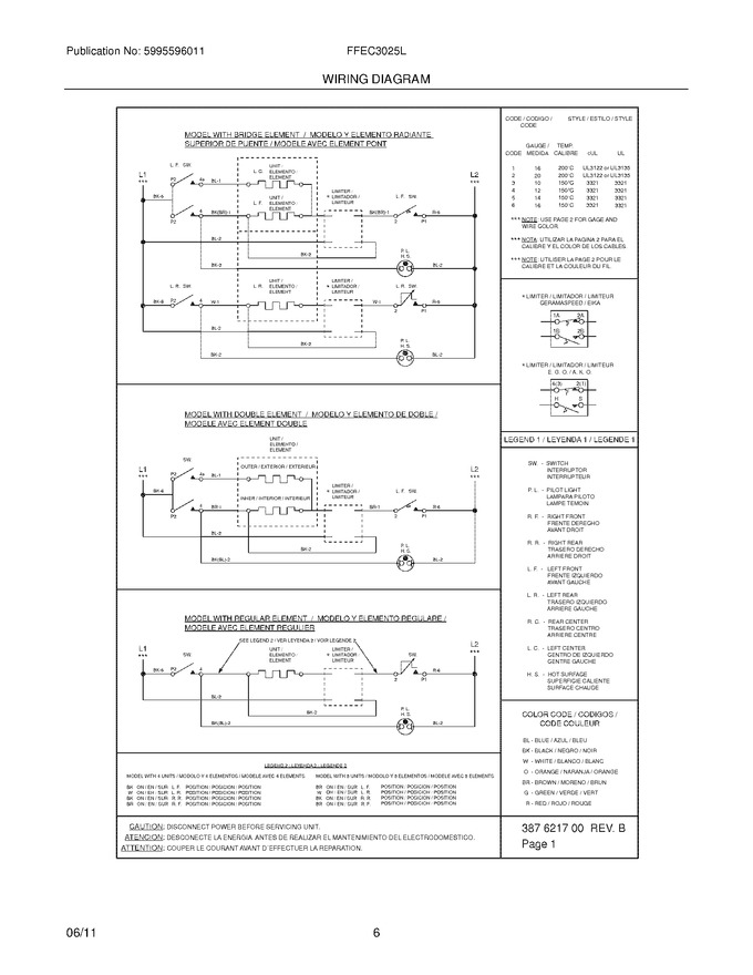 Diagram for FFEC3025LB1