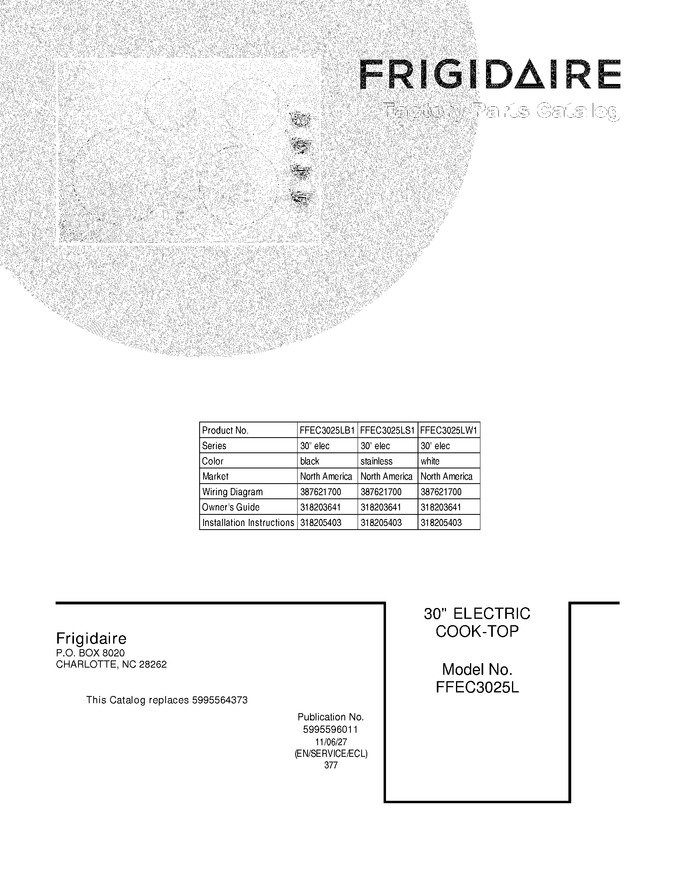 Diagram for FFEC3025LB1