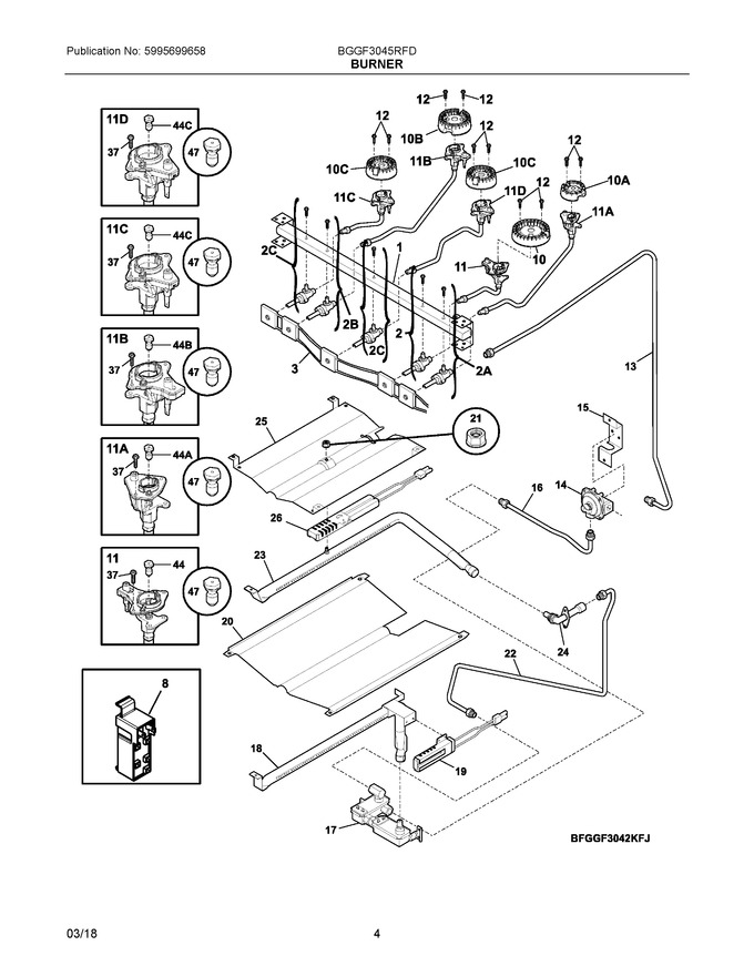 Diagram for BGGF3045RFD