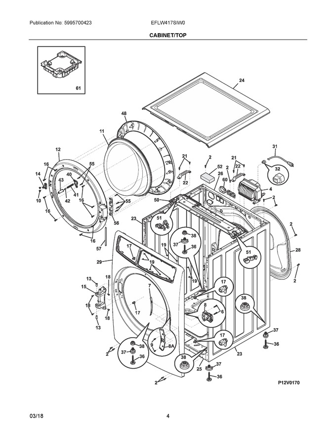 Diagram for EFLW417SIW0