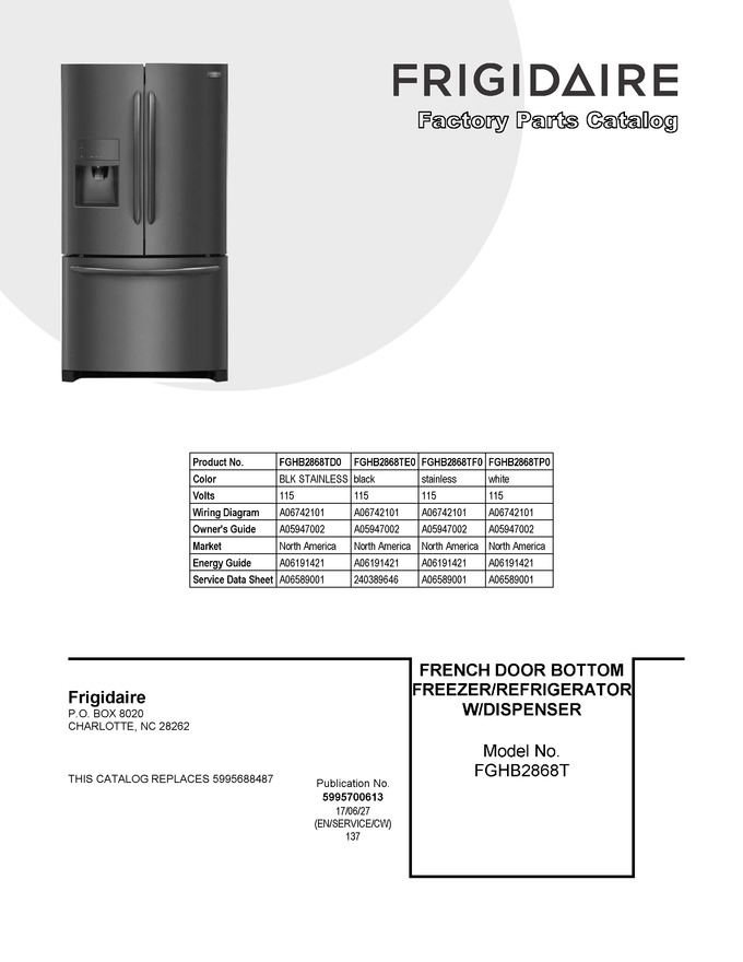 Diagram for FGHB2868TF0