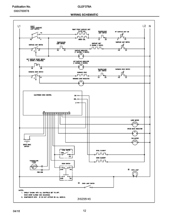 Diagram for GLEF378ASE