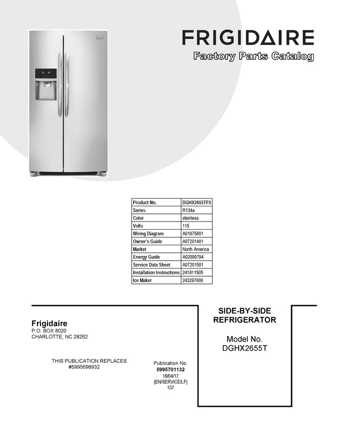 Diagram for DGHX2655TF0