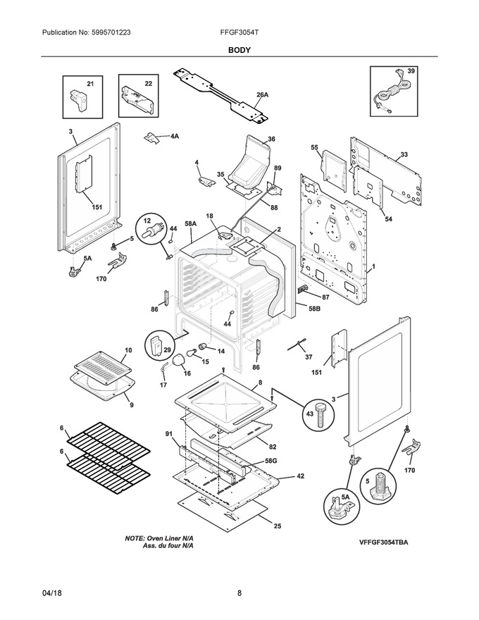 Diagram for FFGF3054TWB