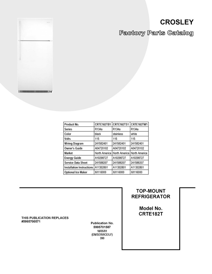 Diagram for CRTE182TW1