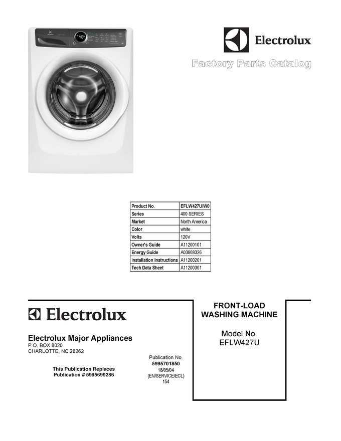 Diagram for EFLW427UIW0
