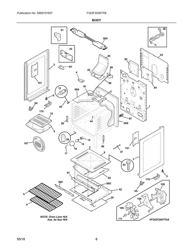 Diagram for FGGF3036TFB