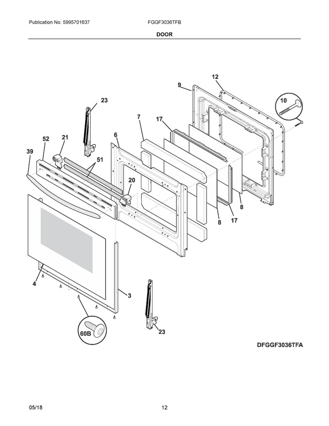 Diagram for FGGF3036TFB