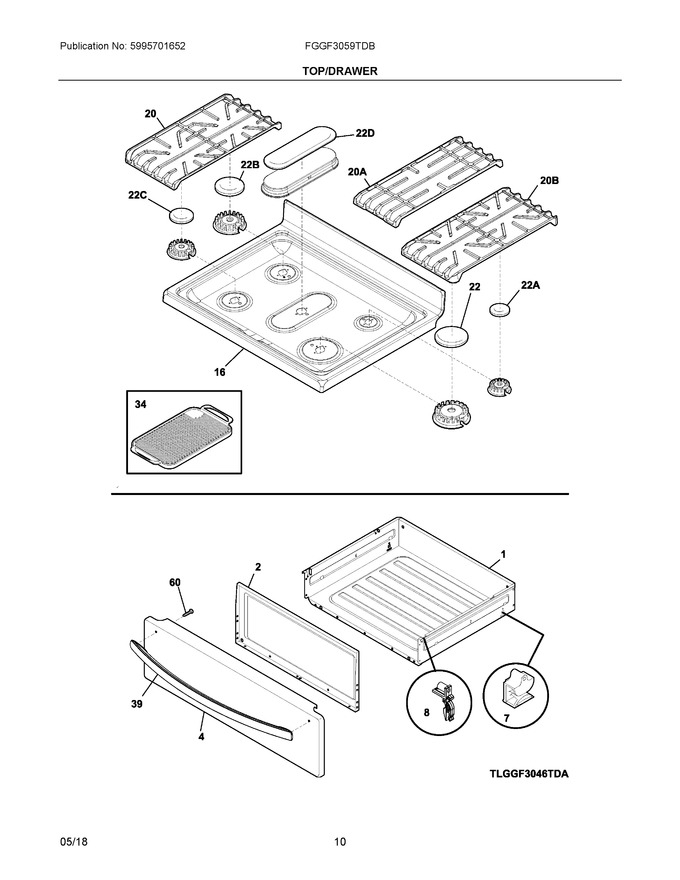 Diagram for FGGF3059TDB