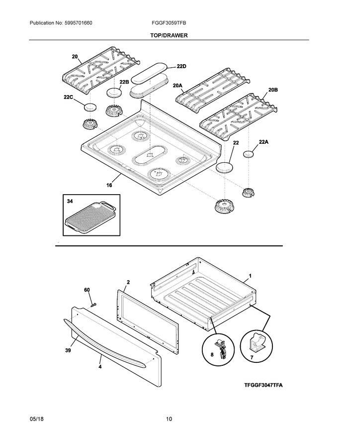 Diagram for FGGF3059TFB