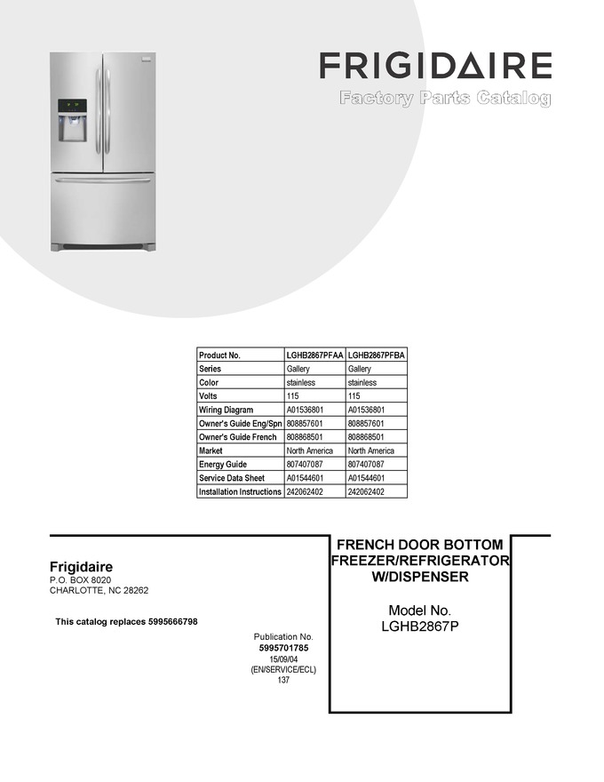 Diagram for LGHB2867PFAA