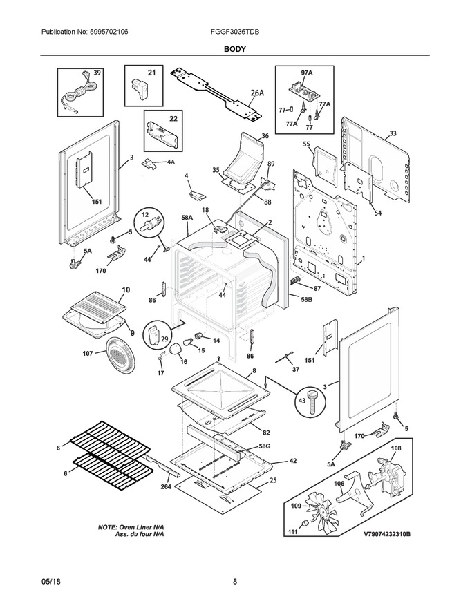 Diagram for FGGF3036TDB