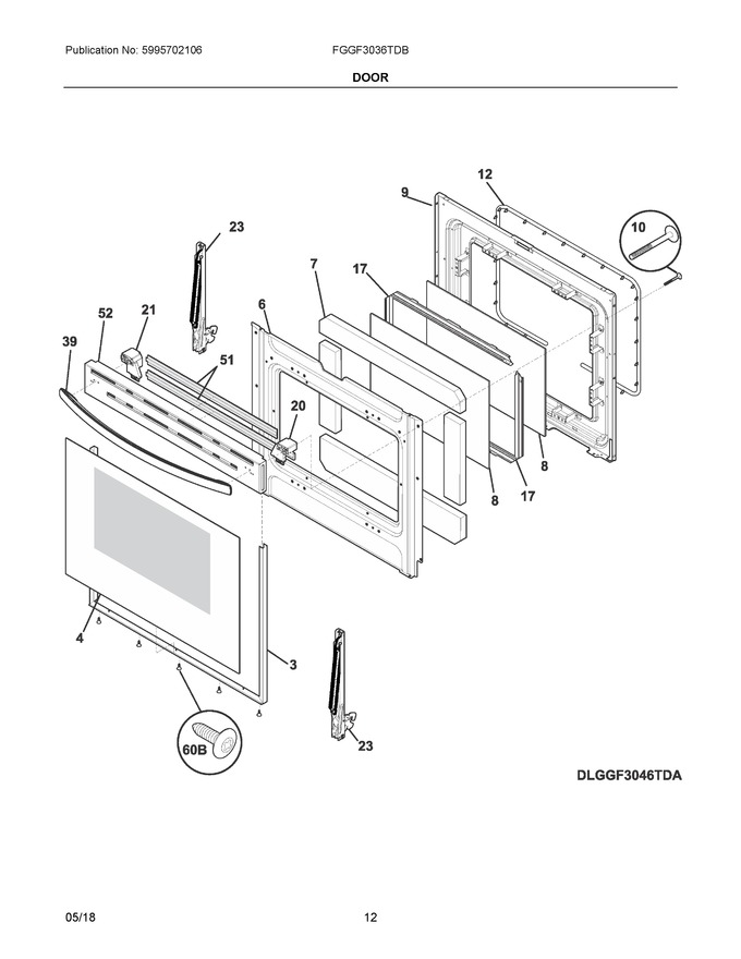 Diagram for FGGF3036TDB