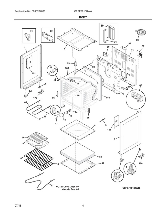Diagram for CFEF3016UWA